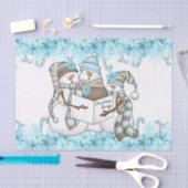 Snowman Holiday waterverf Tissuepapier (Craft)