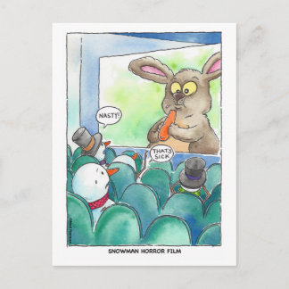 Snowman Horror Film Briefkaart