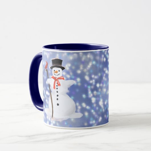 Snowman Hot chocola Mok (Voorkant links)