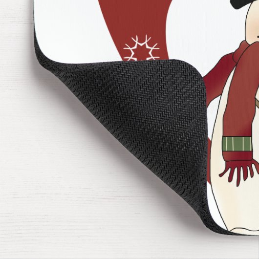 Snowman houdt van sneeuwt-T-shirts en cadeautjes Muismat (Hoek)