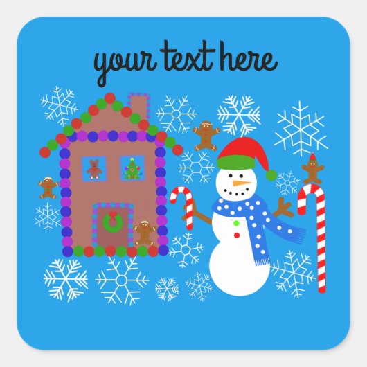 Snowman & House #2-2 Stickers (Devant)