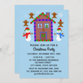Snowman & House #3-2 Carte d'invitation (Devant / Derrière)