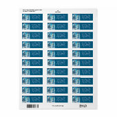 Snowman House Presents Personalized Christmas Etiket (Full Sheet)