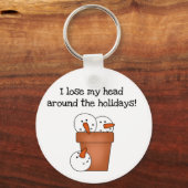 Snowman Humor T-shirts en cadeaus Sleutelhanger (Voorkant)