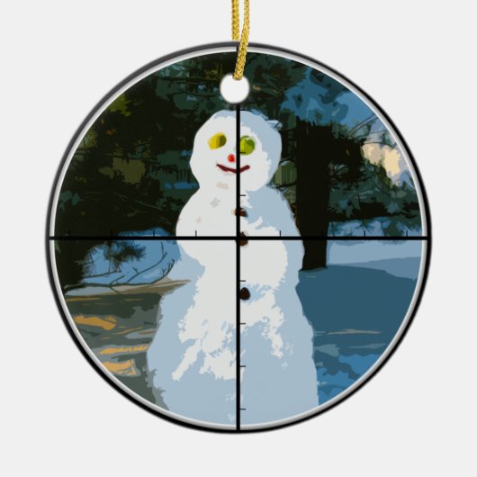 Snowman in Sight Ornament (Voorkant)