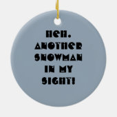 Snowman in Sight Ornament (Achterkant)