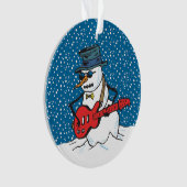 Snowman Jouant Une Guitare Électrique (devant)