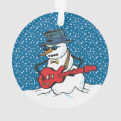 Snowman Jouant Une Guitare Électrique (dos)