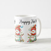 Snowman Joyeuses Fêtes Mug (Devant droit)