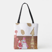 Snowman Joyeux Noël Sacs fourre-tout femmes (Dos)