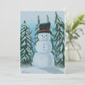 Snowman Kaart (Staand voorkant)