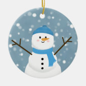 Snowman Keramisch Ornament (Voorkant)