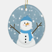 Snowman Keramisch Ornament (Links)