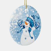 Snowman Keramisch Ornament (Rechts)