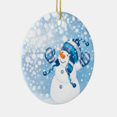 Snowman Keramisch Ornament (Rechts)