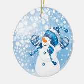 Snowman Keramisch Ornament (Links)