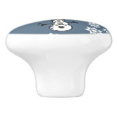 Snowman Keramische Knop (Zijkant)