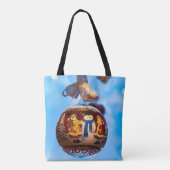 Snowman Kerstbal Draagtas (Achterkant)