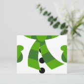 Snowman-kerstBriefkaart Feestdagenkaart (Staand voorkant)