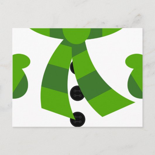 Snowman-kerstBriefkaart Feestdagenkaart (Voorkant)