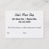 Snowman Kerstcadeau Kaart Certificaten (Achterkant)