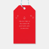Snowman-kerstcadeautags Cadeaulabel (Achterkant)