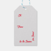 Snowman-kerstcadeLabel Cadeaulabel (Achterkant)
