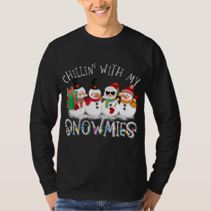 Snowman Kerstchillin met mijn Snowmies Ugly T-shirt