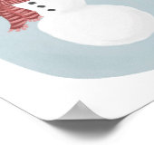  Snowman-kerstdecor-Poster Poster (Hoek)