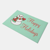 Snowman Kerstdoormat Deurmat (Schuin)