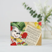  Snowman-kerstfeest in de wereld Briefkaart (Staand voorkant)