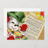  Snowman-kerstfeest in de wereld Briefkaart (Voorkant / Achterkant)