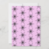 Snowman Kerstfeest Roze Scarf Pet Uitnodiging (Achterkant)