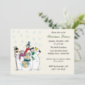 Snowman-kerstfeestdagen Kaart (Staand voorkant)