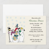 Snowman-kerstfeestdagen Kaart (Voorkant / Achterkant)