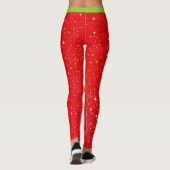 Snowman-kerstFeestdagen met Jouw naam Leggings (Achterkant)