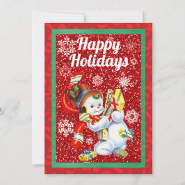  Snowman Kersthalve Kaart