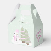 Snowman Kerstmis Bedankdoosjes (Voorkant Zijde)