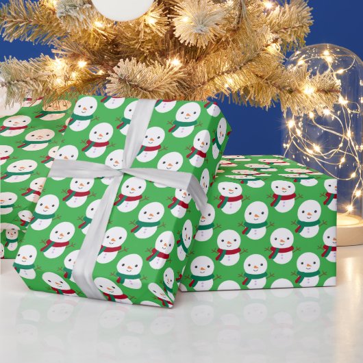 Snowman Kerstmis Cadeaupapier (Feestdagen)