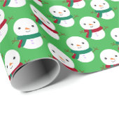 Snowman Kerstmis Cadeaupapier (Rol Hoek)