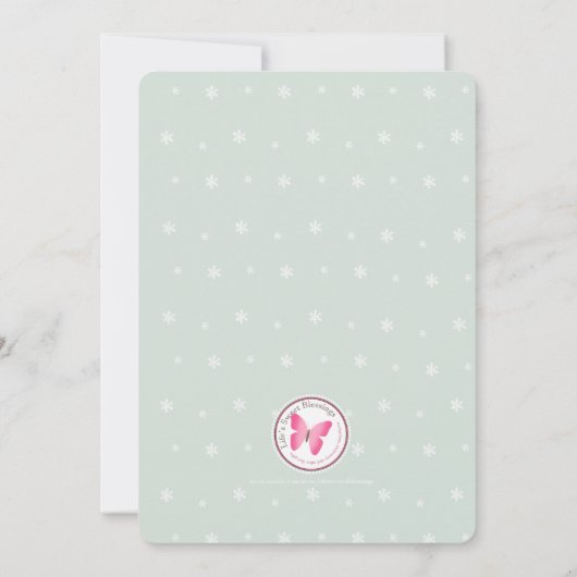 Snowman Kerstmis Kaart (Achterkant)