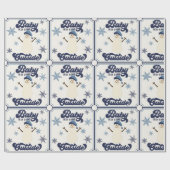 Snowman-kerstpapier Cadeaupapier (Vlak)