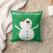 Snowman-kerstSierkussen Kussen (Deken)