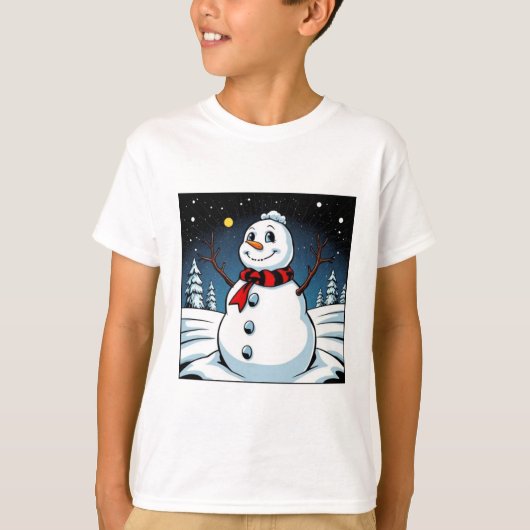 Snowman kinder t-shirt (Voorkant)