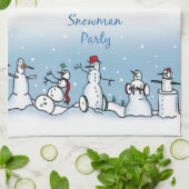 Snowman Kitchen Towel Theedoek (Gevouwen)