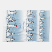 Snowman Kitchen Towel Theedoek (Horizontaal)