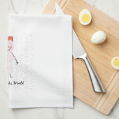 Snowman Kitchen Towel Theedoek (Quarter Fold)
