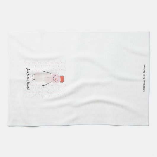 Snowman Kitchen Towel Theedoek (Horizontaal)