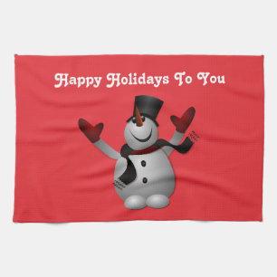 Snowman Kitchen Towel Theedoek