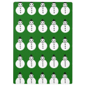 Snowman-klembord glimlachen klembord (Achterkant)